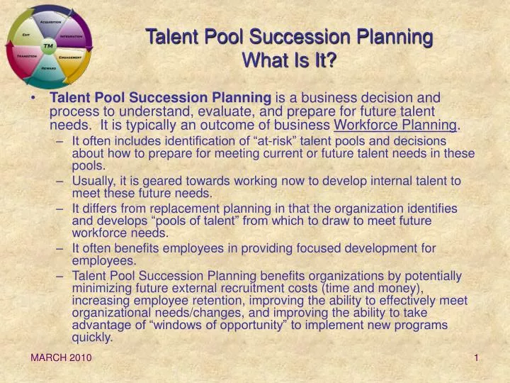 talent pool succession planning what is it
