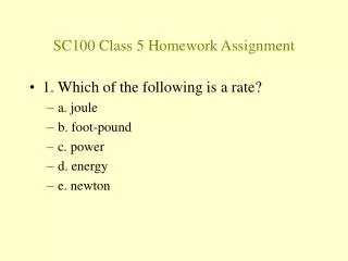SC100 Class 5 Homework Assignment