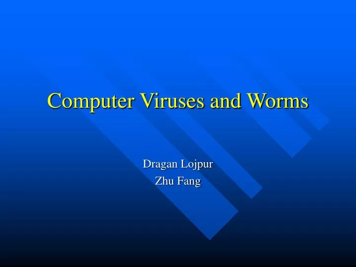 computer viruses and worms