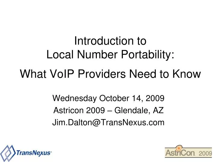 introduction to local number portability what voip providers need to know