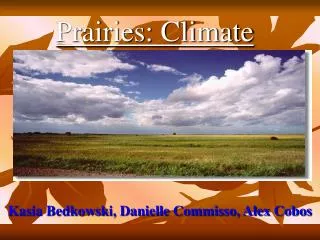 Prairies: Climate