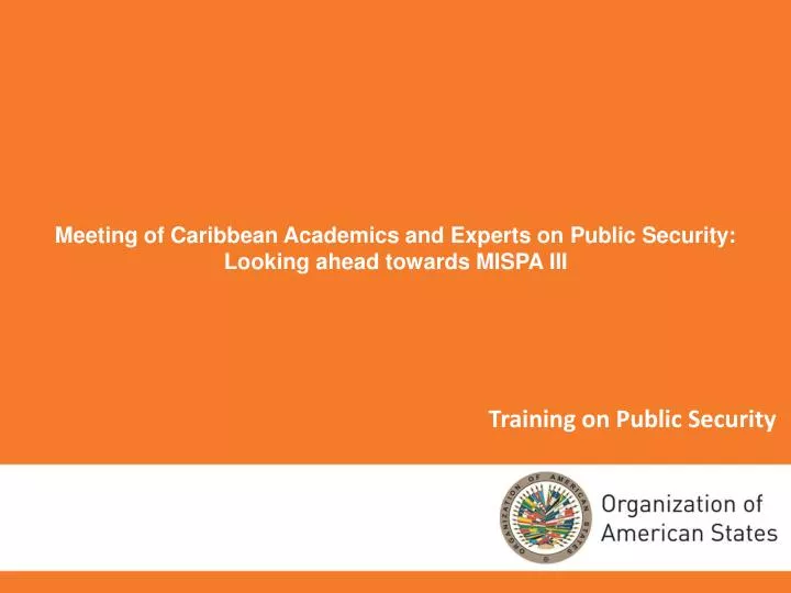 training on public security