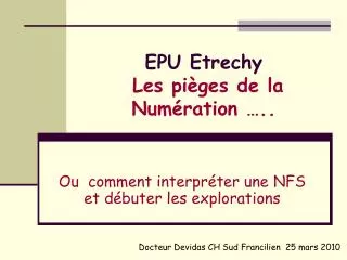 EPU Etrechy Les pièges de la Numération …..