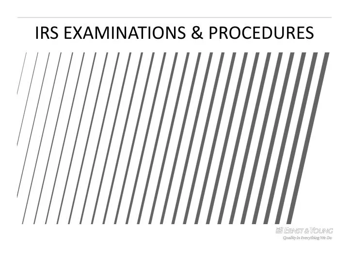 irs examinations procedures