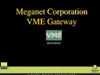 Meganet Corporation VME Gateway