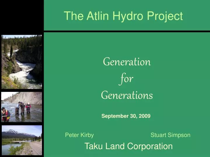 the atlin hydro project