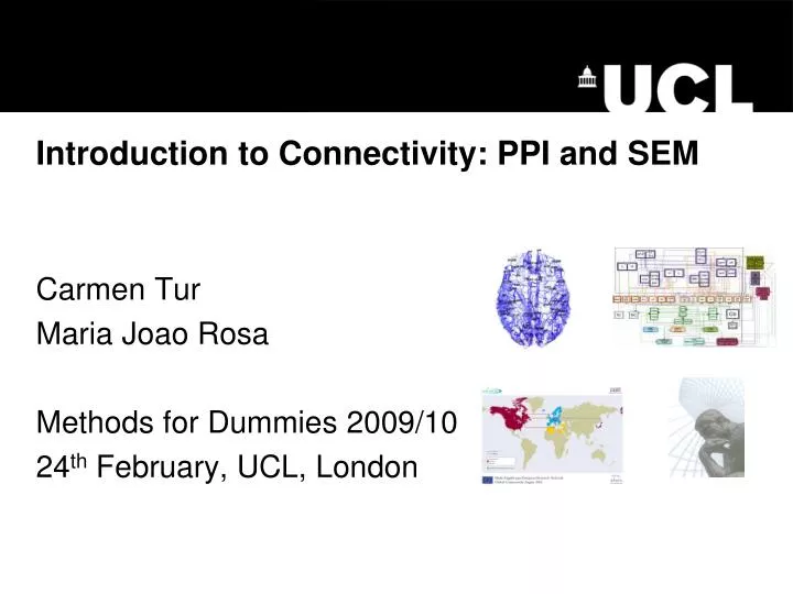 introduction to connectivity ppi and sem