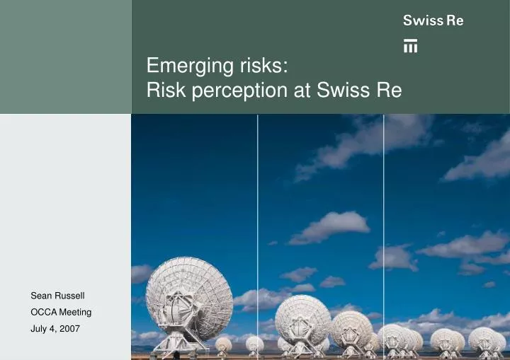 emerging risks risk perception at swiss re