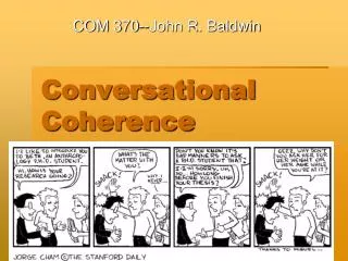 Conversational Coherence