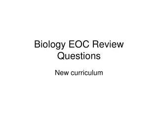 Biology EOC Review Questions