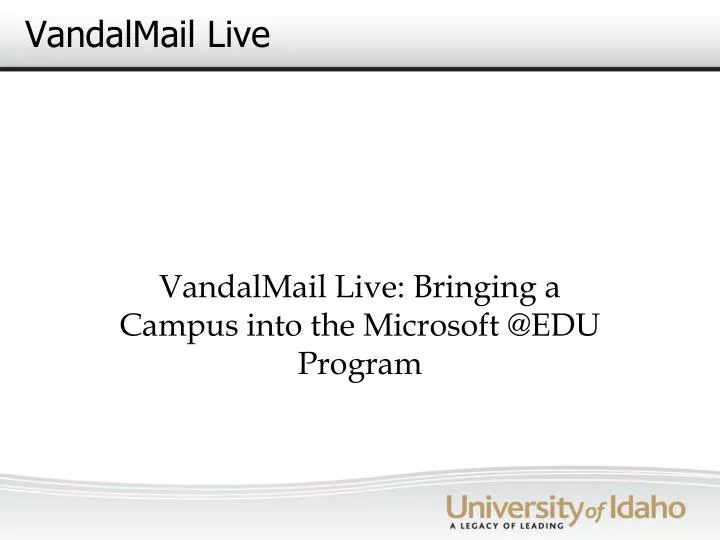 vandalmail live