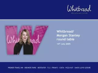 Whitbread/ Morgan Stanley round table