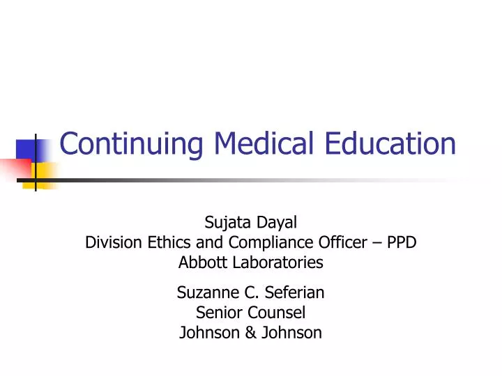 continuing medical education