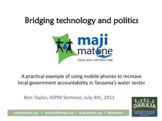 Bridging technology and politics