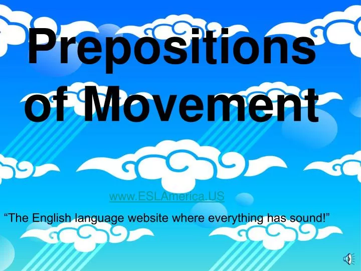 prepositions of movement