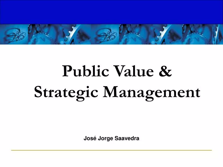public value strategic management