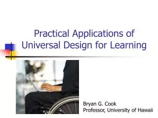 Practical Applications of Universal Design for Learning