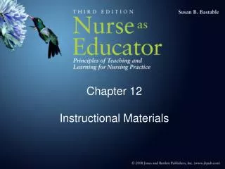 Chapter 12 Instructional Materials
