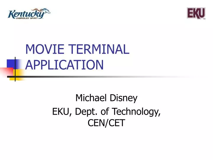 movie terminal application