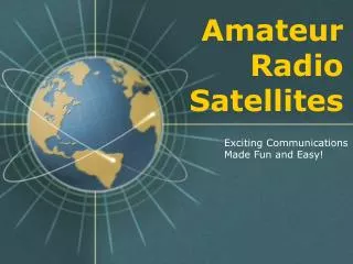 Amateur Radio Satellites