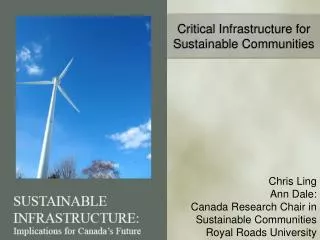 Critical Infrastructure for Sustainable Communities