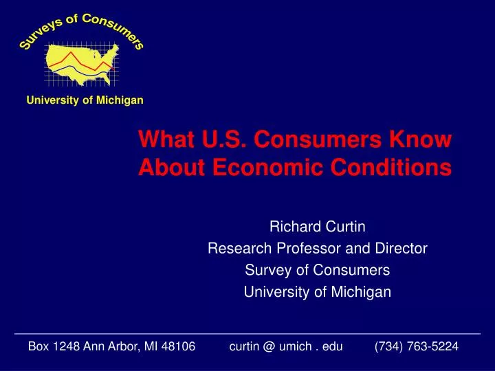 what u s consumers know about economic conditions