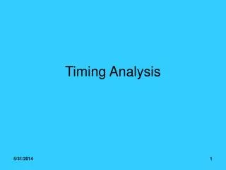 Timing Analysis
