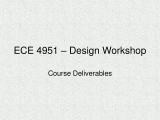 ECE 4951 – Design Workshop