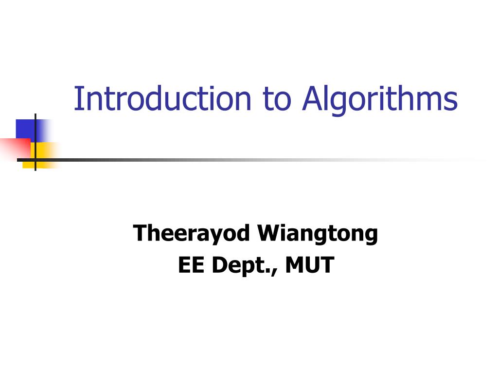 PPT - Introduction to Algorithms PowerPoint Presentation, free download ...