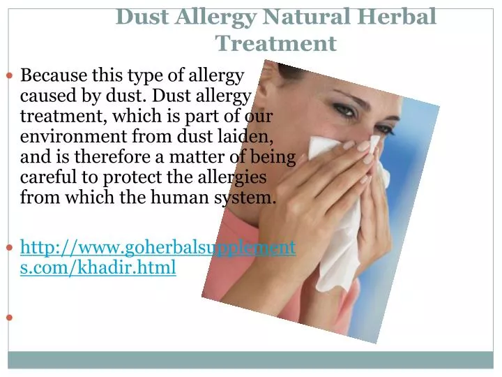 dust allergy natural herbal treatment