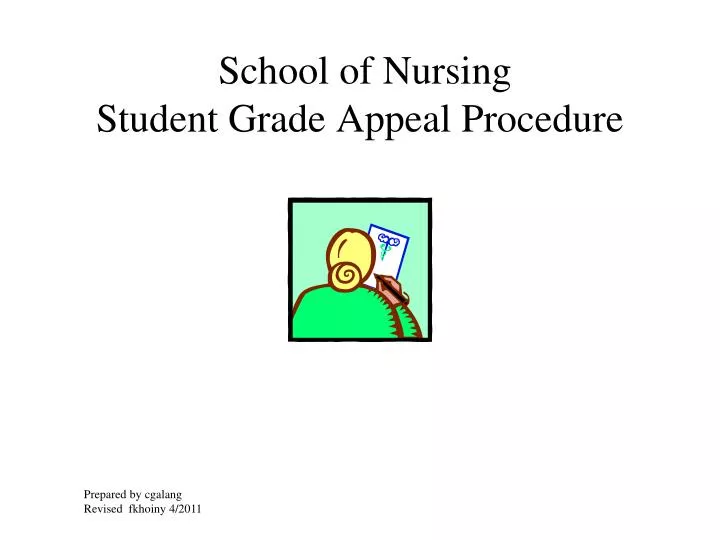 school of nursing student grade appeal procedure