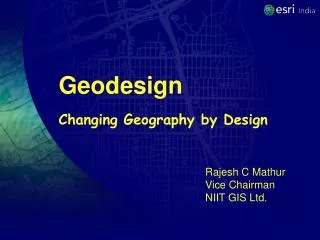 Geodesign Changing Geography by Design