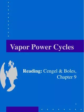 Vapor Power Cycles