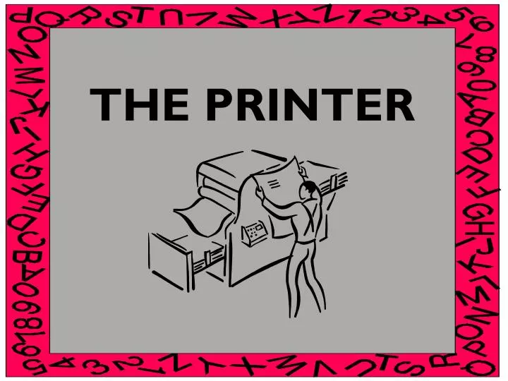 the printer