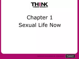 Chapter 1 Sexual Life Now