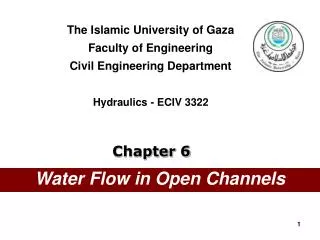 Water Flow in Open Channels