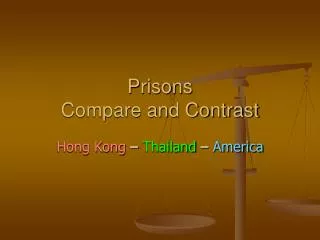Prisons Compare and Contrast