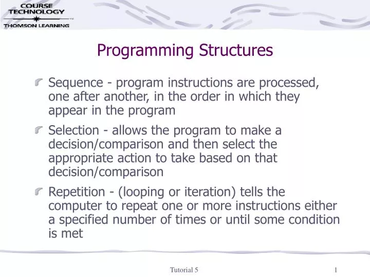 programming structures