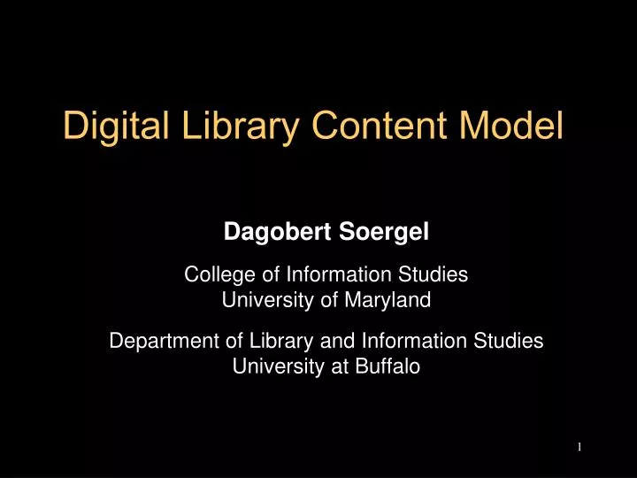 digital library content model