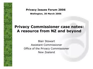 Privacy Commissioner case notes: A resource from NZ and beyond