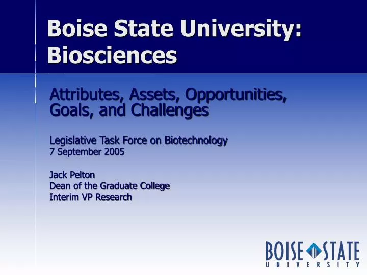 boise state university biosciences