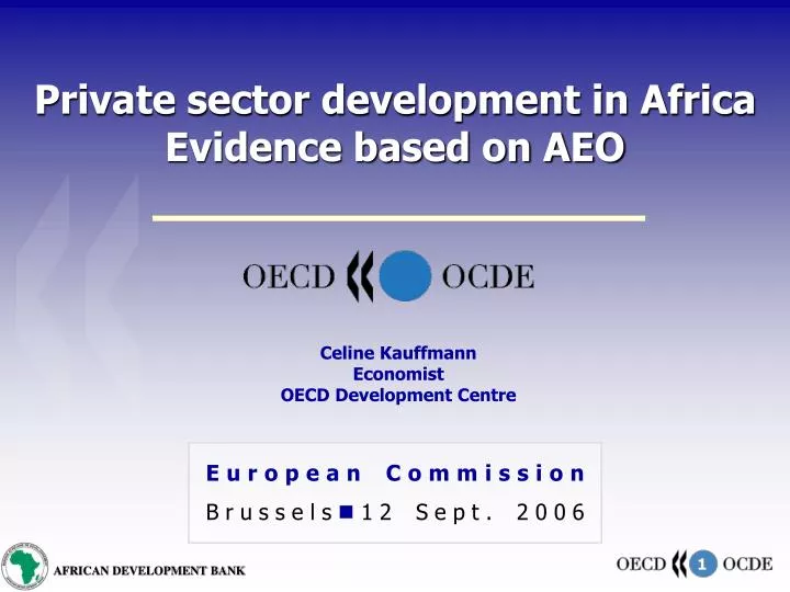 private sector development in africa evidence based on aeo
