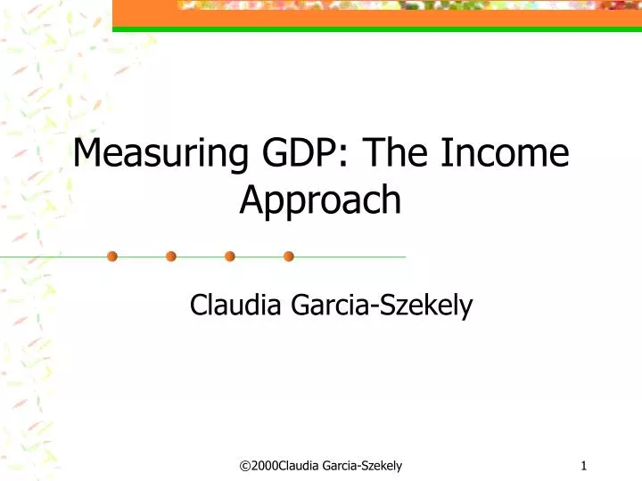 measuring gdp the income approach