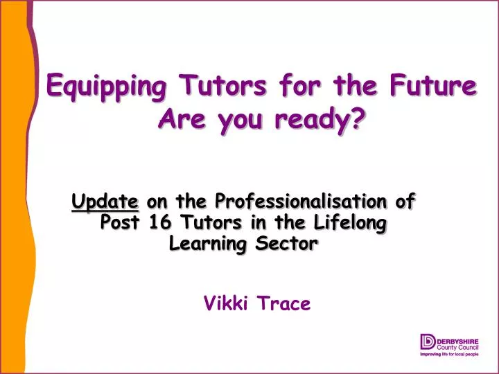 equipping tutors for the future are you ready