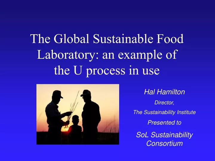 the global sustainable food laboratory an example of the u process in use