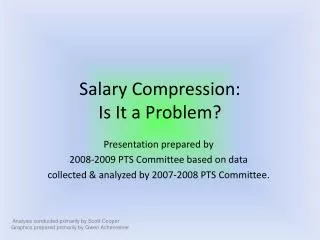 Salary Compression: Is It a Problem?