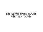 LES DIFFERENTS MODES VENTILATOIRES - slide 1