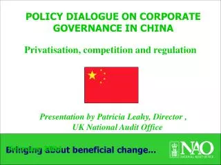 POLICY DIALOGUE ON CORPORATE GOVERNANCE IN CHINA