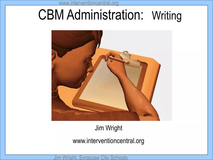 cbm administration writing