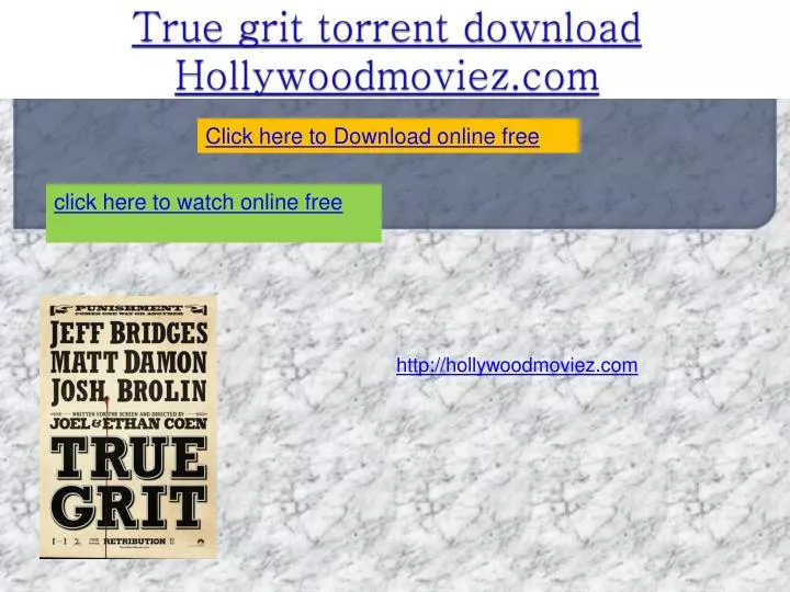 true grit torrent download hollywoodmoviez com